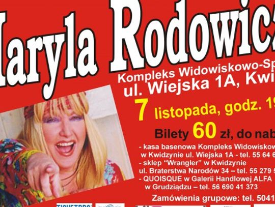 Maryla Rodowicz w Kwidzynie