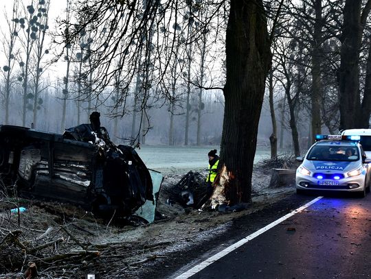 Samochód uderzył w drzewo, trzy osoby ranne.