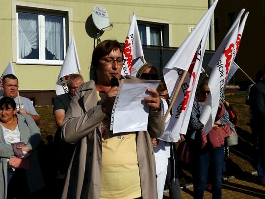Solidarność pikietowała PKS w Kwidzynie