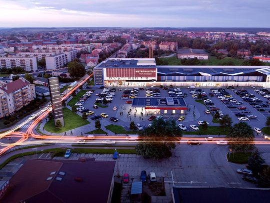 Wielkie centrum handlowe w Kwidzynie.