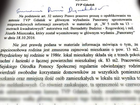 Władze Kwidzyna zarzucają TVP manipulację