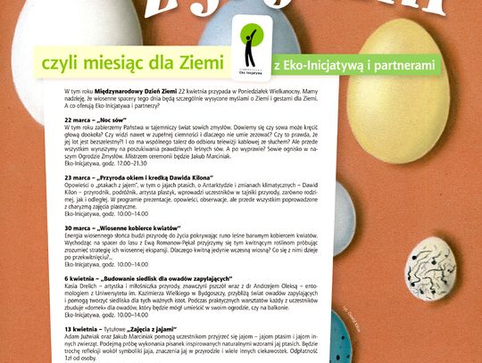 “Zajęcia z jajami” czy miesiąc dla Ziemi z Eko-Inicjatywą i partnerami