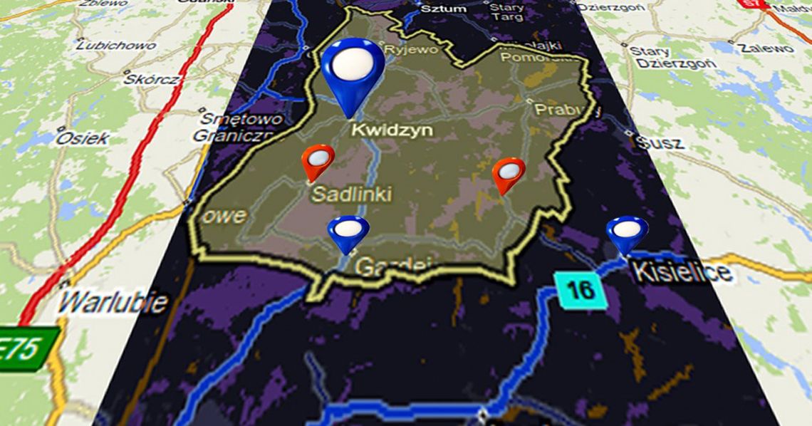 Cyfrowa mapa powiatu juz po wakacjach.