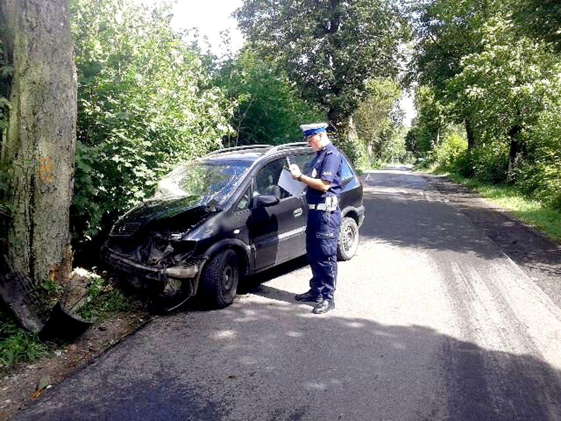 Kwidzyn – samochód uderzył w drzewo, cztery osoby ranne.