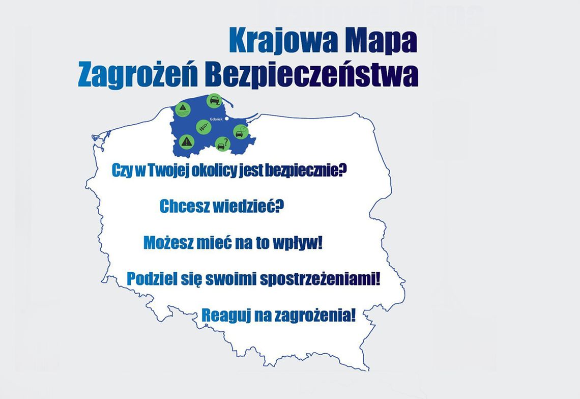 KWP GDAŃSK - DZISIAJ RUSZYŁ PROGRAM KRAJOWA MAPA ZAGROŻEŃ BEZPIECZEŃSTWA